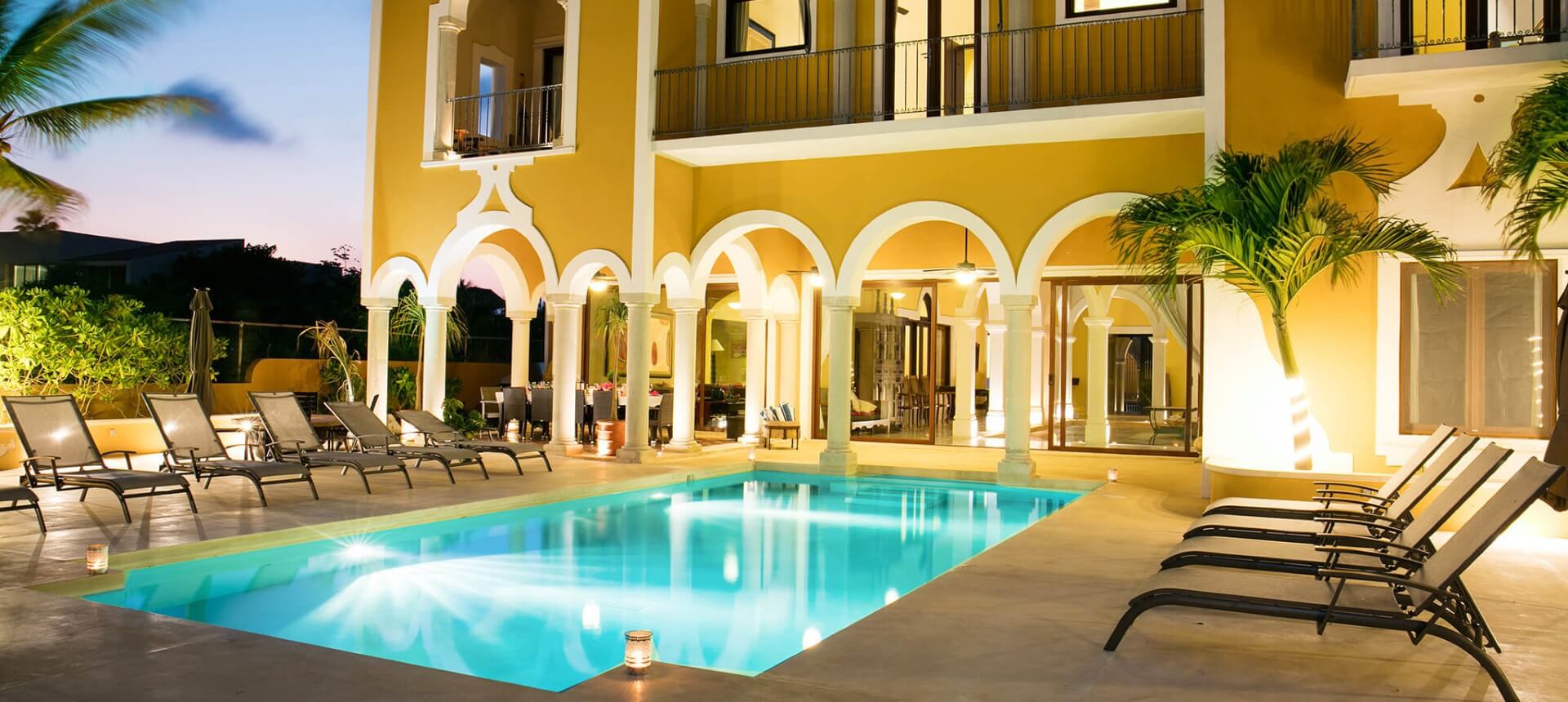Luxury villa HACIENDA MAGICA for rent in Puerto Aventuras